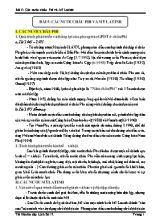 Tài liệu ôn tập Lịch sử lớp 12 - Bài 5 Các nước Châu Phi và Mĩ Latinh